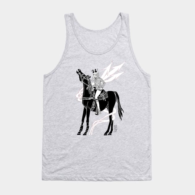 Girl on a Horse Tank Top by Kicksaus